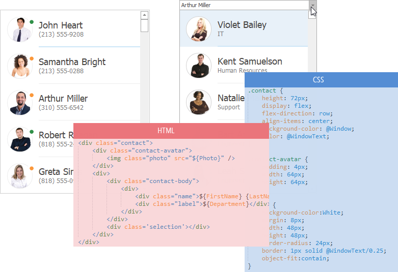界面控件DevExpress WinForm——HTML-CSS感知控件介绍