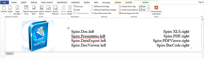 通过 Spire.Doc 将表格在 Word 文档中的位置设置为外部