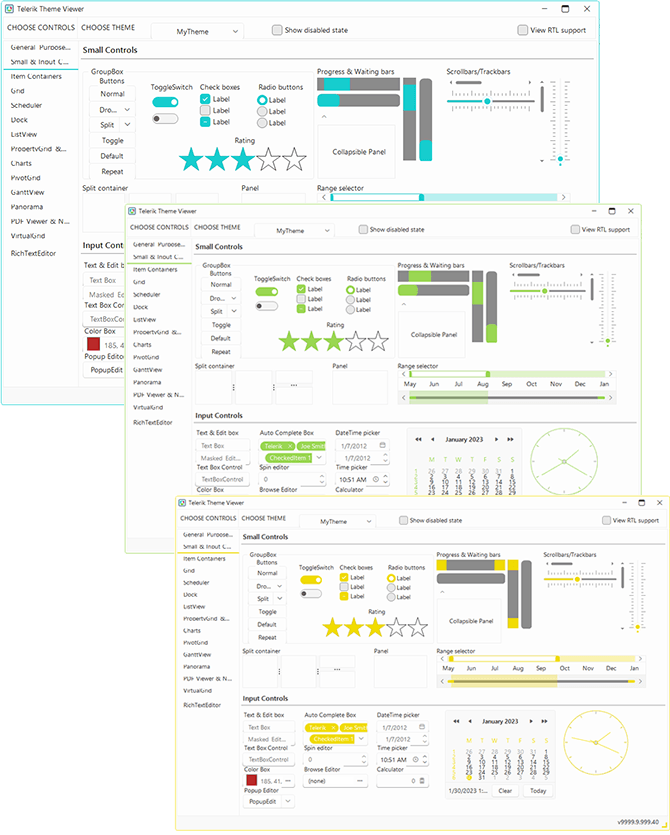 Telerik UI for WinForms R1 2023新版图集