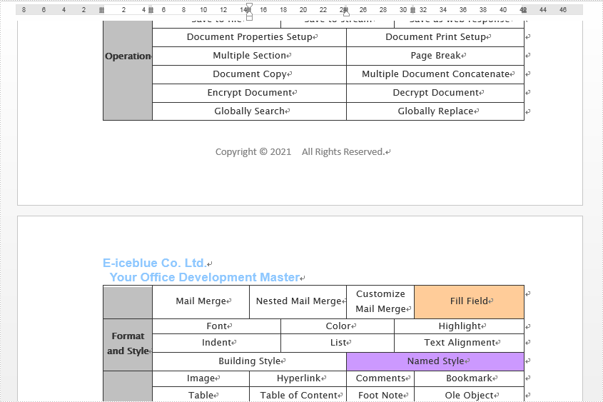 C#/VB.NET：在 Word 文档中添加页眉和页脚
