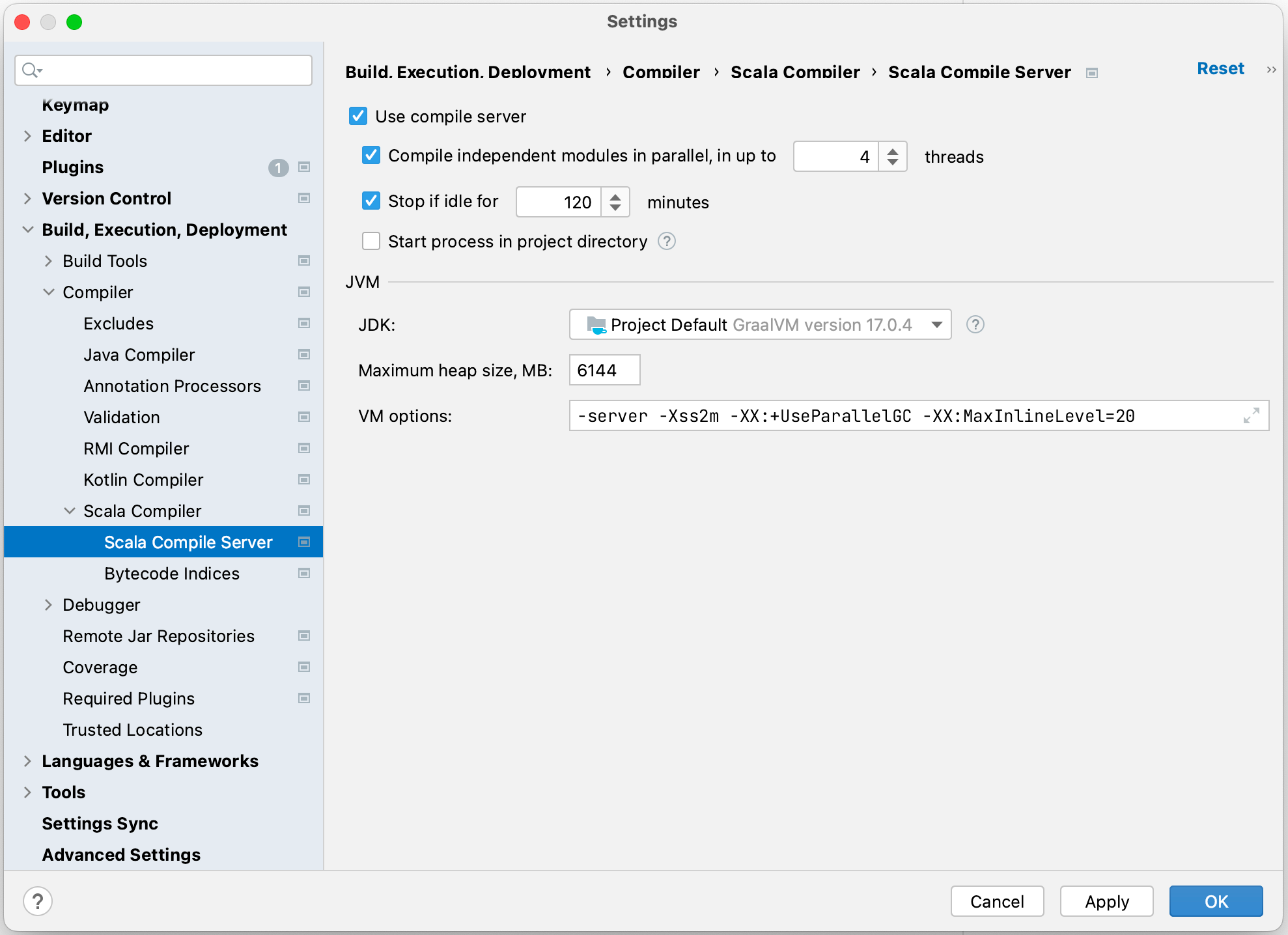 【使用者必读】手动改善IntelliJ IDEA和Scala插件性能