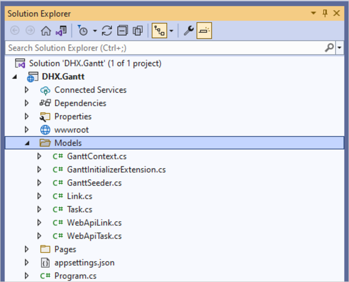 甘特图 ASP.NET Core 2 所有型号