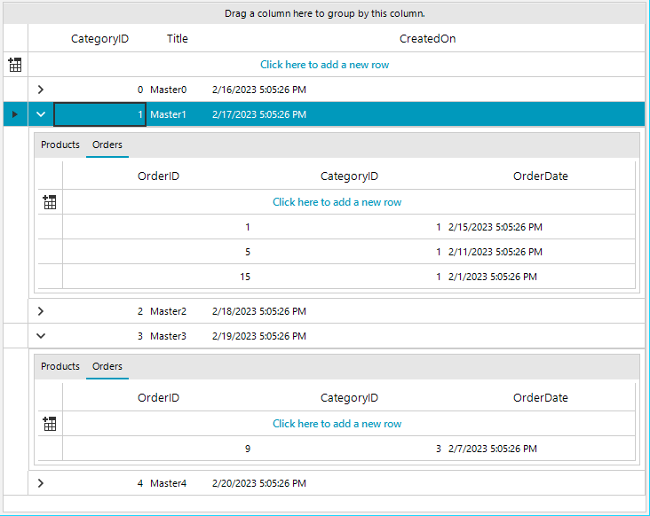 界面控件Telerik UI for WinForms使用指南 - 数据绑定 & 填充