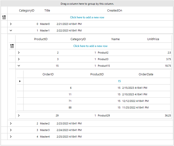 界面控件Telerik UI for WinForms使用指南 - 数据绑定 & 填充