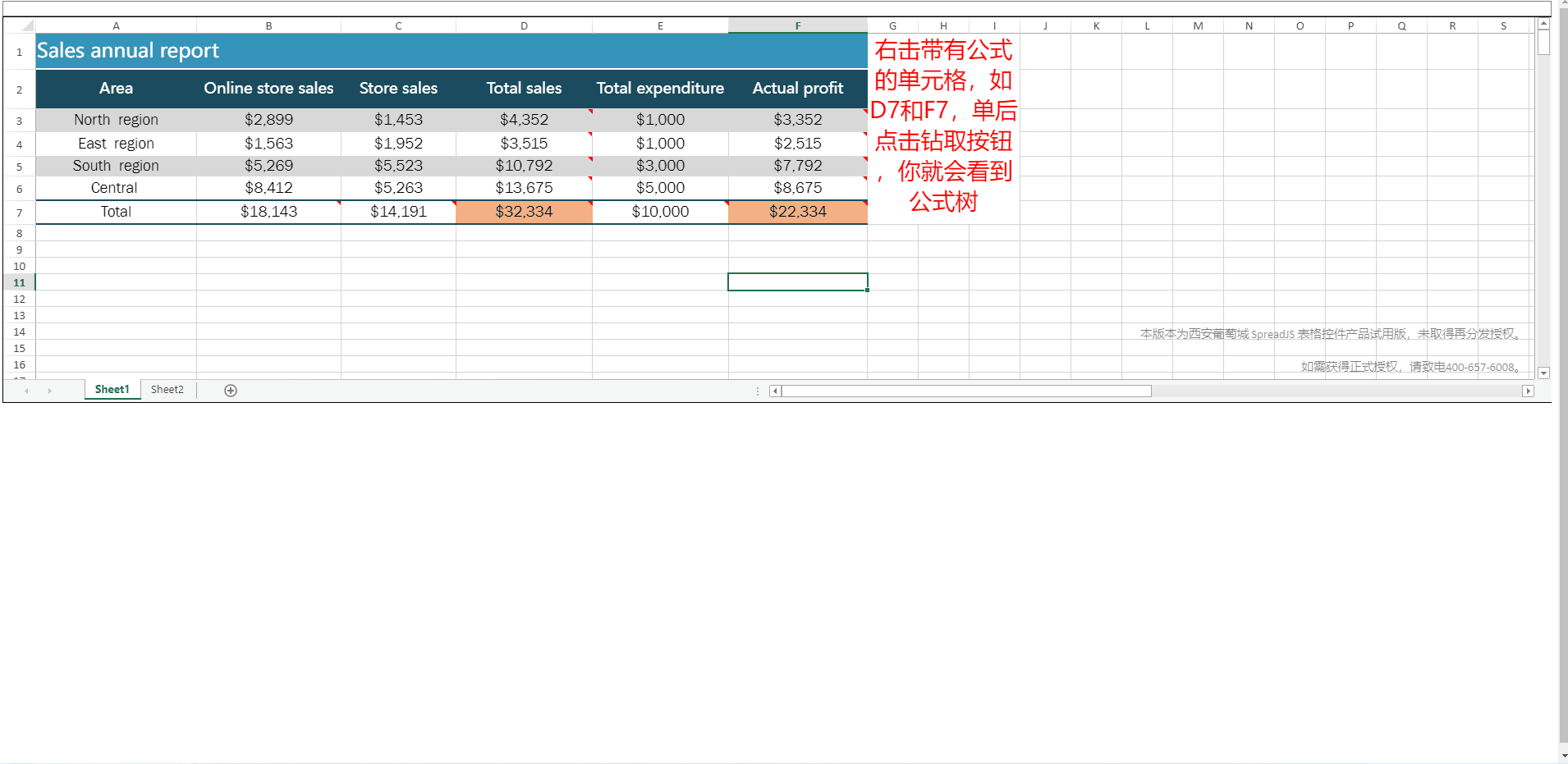 拒绝996！巧用SpreadJS构建公式树
