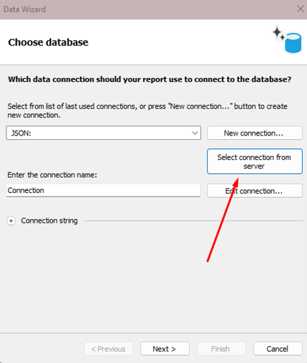 Connecting to FastReport Cloud data sources