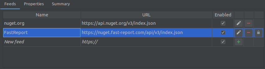 FastReport-NuGet repository has been added