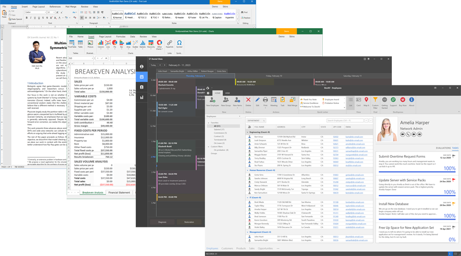 應(yīng)用程序 UI - WinForms UI 控件、DevExpress