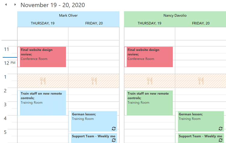 DevExpress WPF Scheduler组件图集