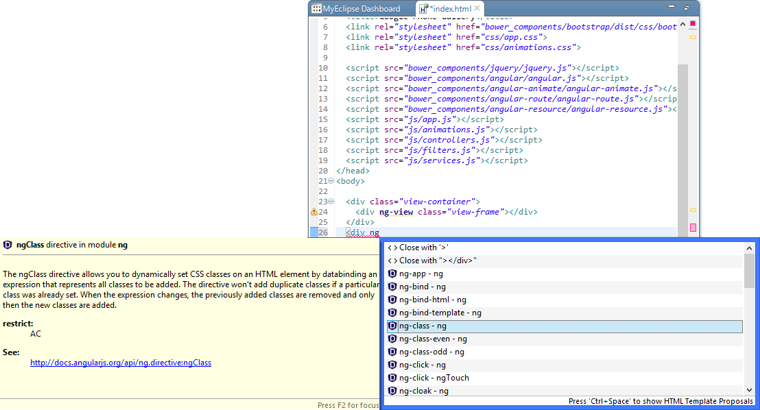 【开发者指南】MyEclipse是如何支持AngularJS的？