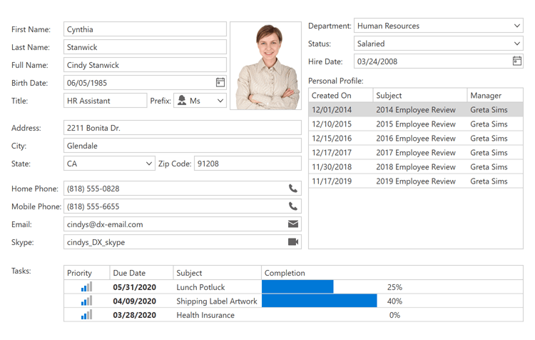 DevExpress WPF数据编辑器组件图集