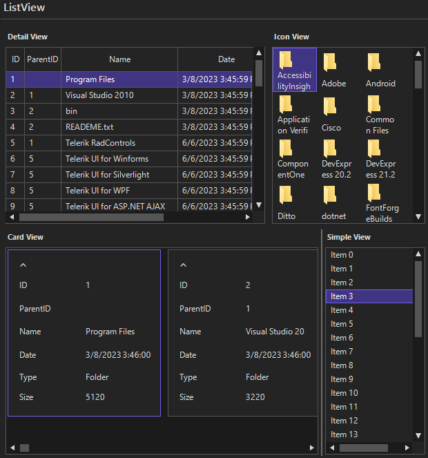 Telerik UI for WinForms的VisualStudio2022暗黑主题