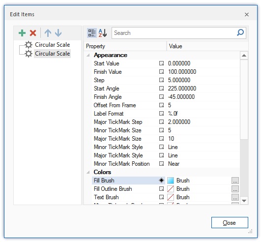 BCGSuite Circular Scale对话框