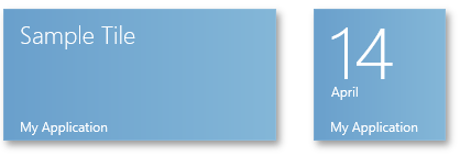 DevExpress winrtlivetilemanager sample tiles