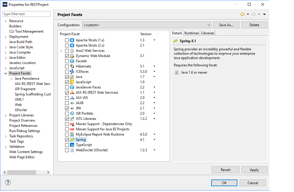 在MyEclipse中的Spring开发