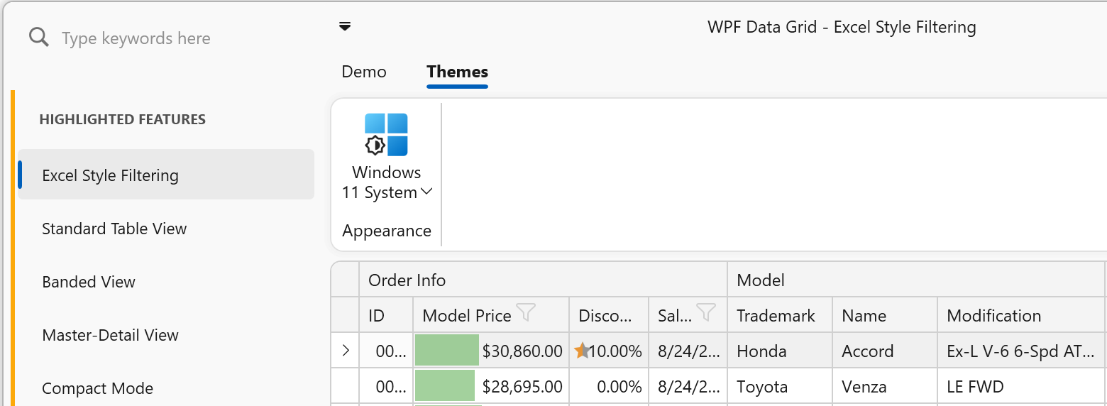 DevExpress WPF 23.2图集