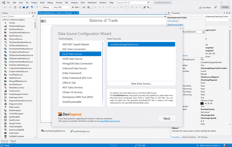 DevExpress WinForms HeatMap组件图集