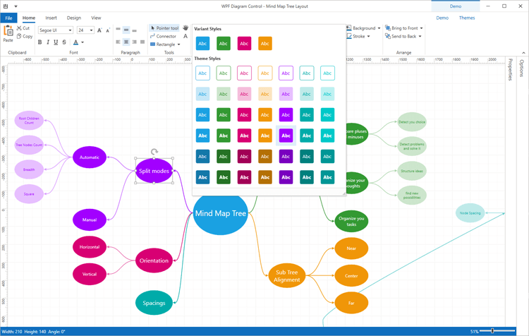 DevExpress WPF Splash 流程图组件图集