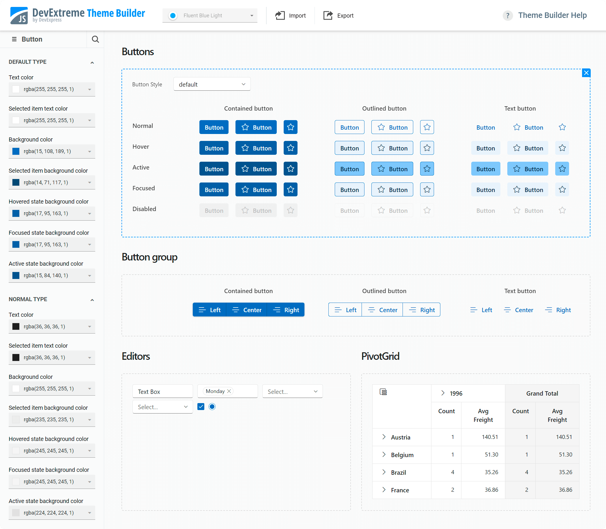 DevExpress ASP.NET Core v23.2新版产品图集