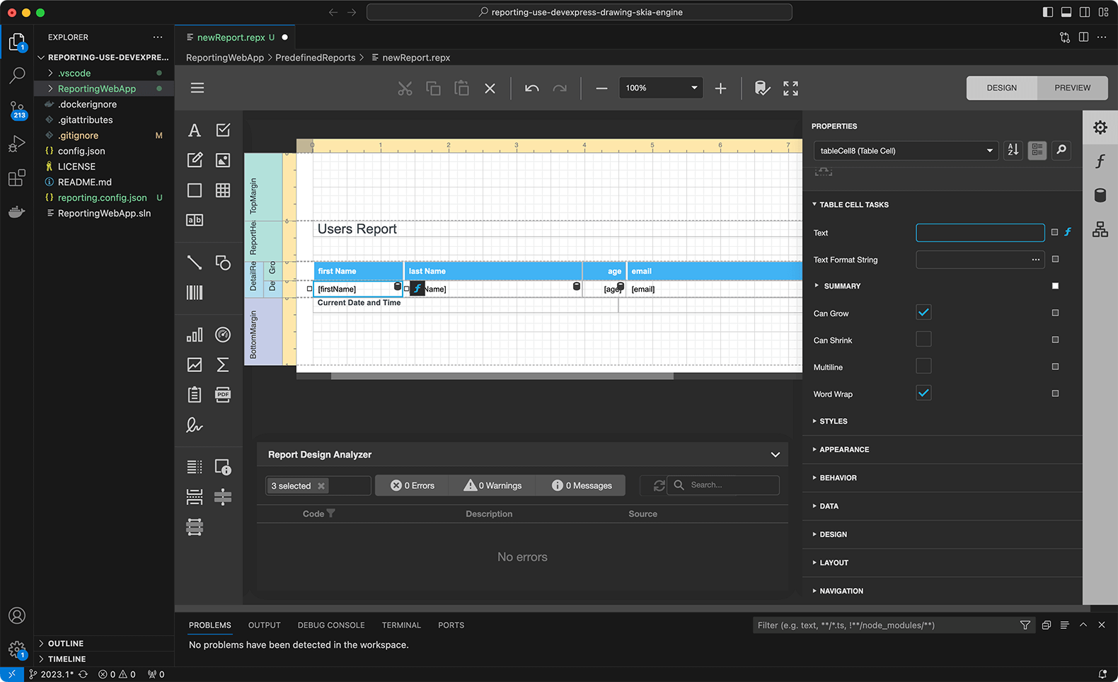 DevExpress  Reporting v23.2产品图集