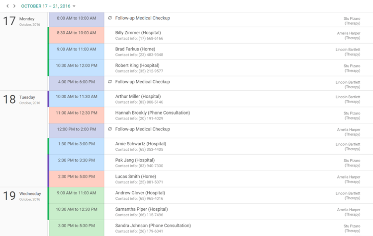 DevExpress ASP.NET Scheduler产品图集