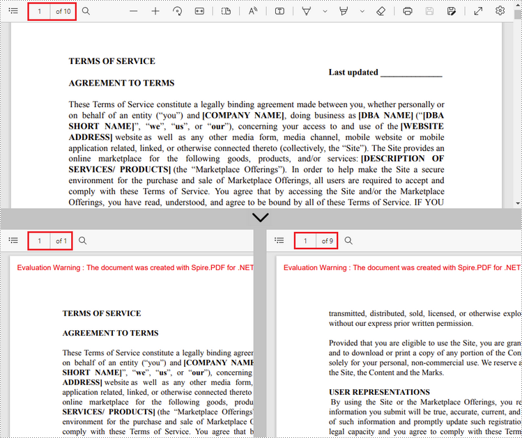 C#/VB.NET：将 PDF 拆分为单独的 PDF