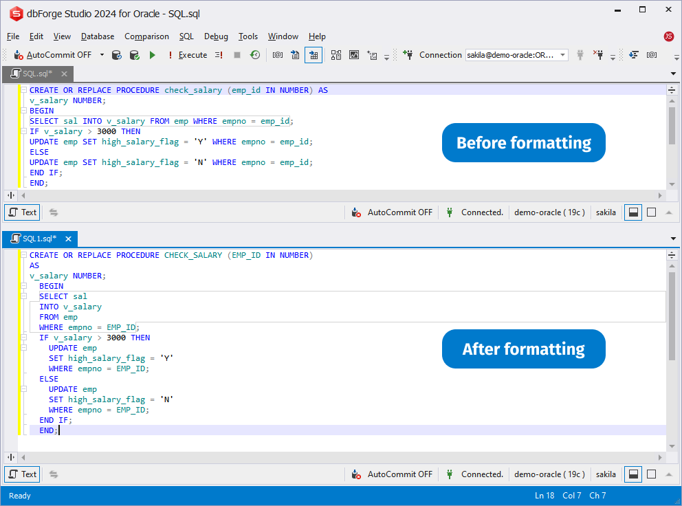 dbForge Studio for Oracle v4.6產(chǎn)品圖集