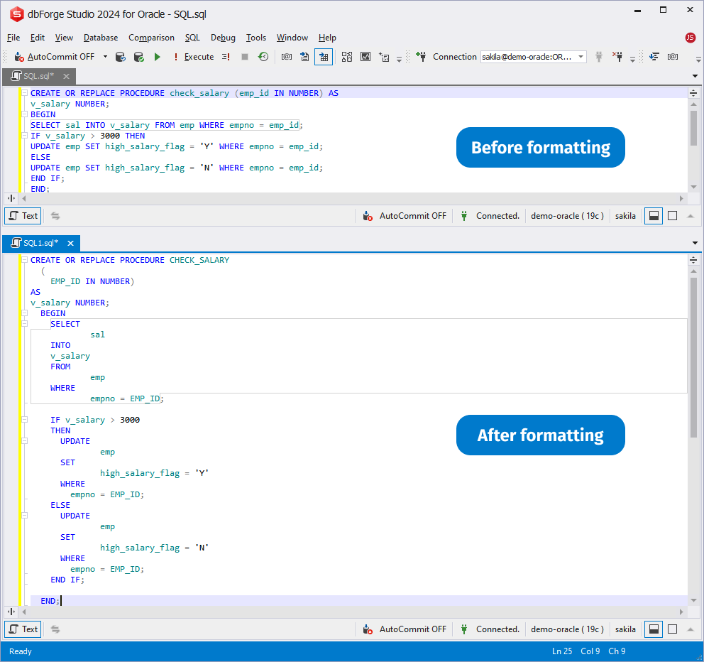 dbForge Studio for Oracle v4.6產(chǎn)品圖集