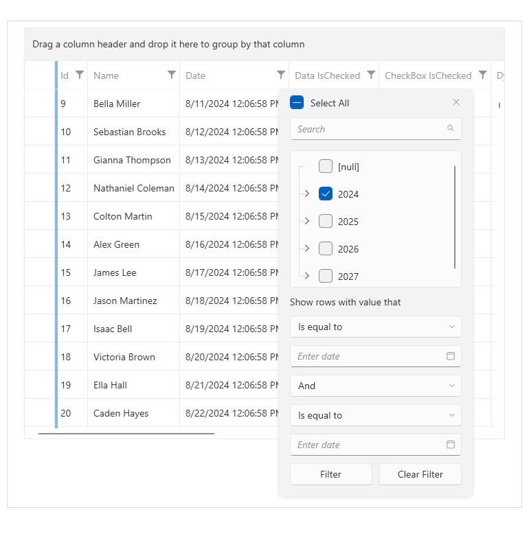 Telerik UI for WPF 2024 Q3产品图集