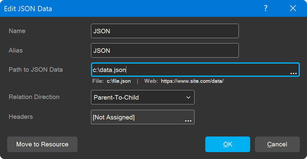 编辑 json 数据