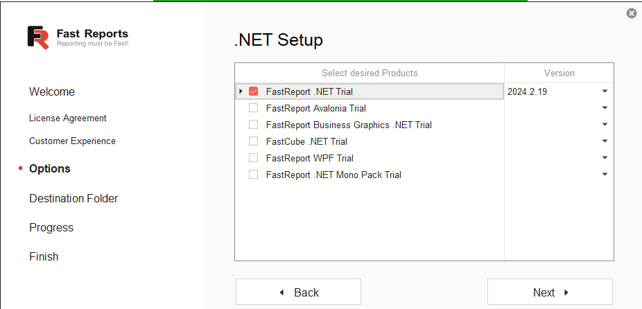 设置 FastReport .NET