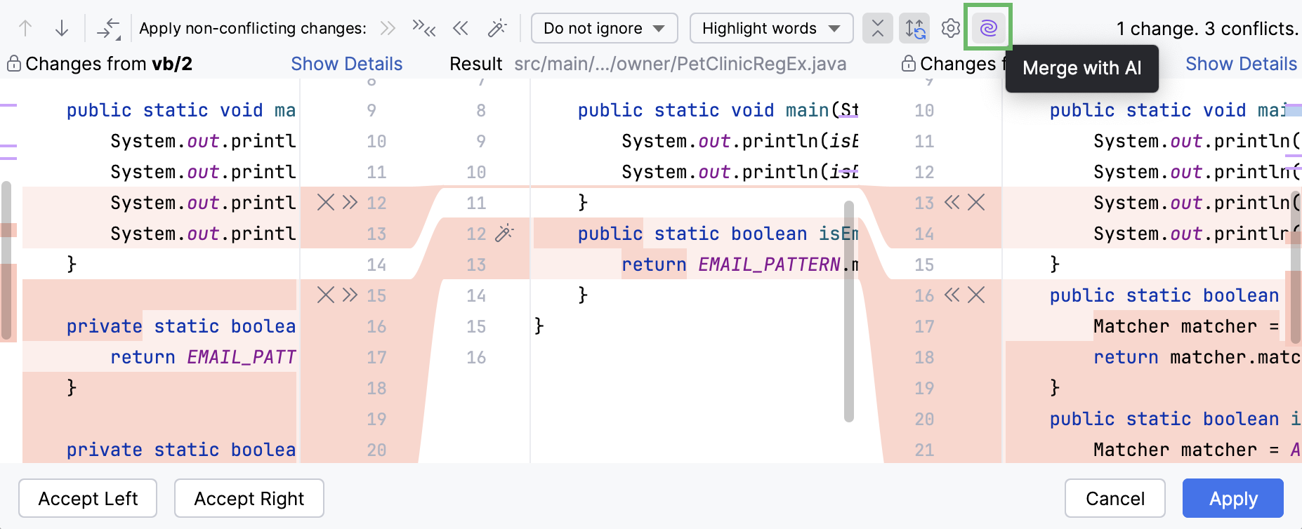 IntelliJ IDEA：AI 助手生成提交消息
