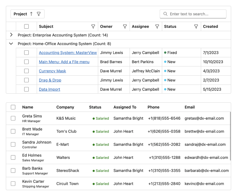 DevExpress Blazor UI产品图集