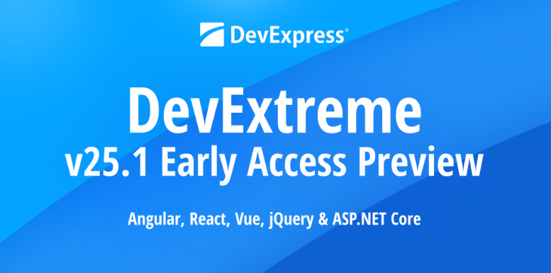 DevExtreme JS & ASP.NET Core v25.1产品图集
