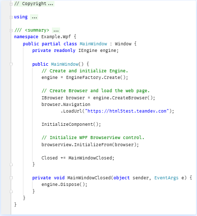 WPF C# 代码示例