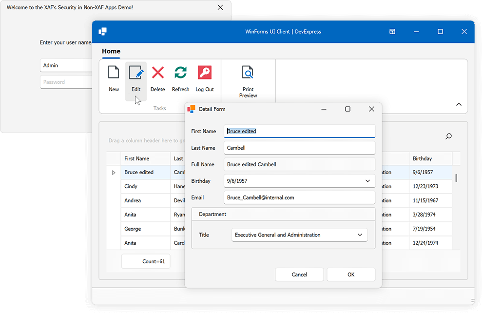 界面控件DevExpress WinForms v25.1产品图集