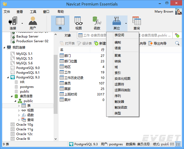 支持最新的 PostgreSQL