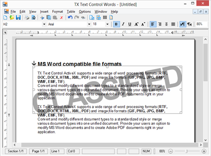 TX Text Control ActiveX