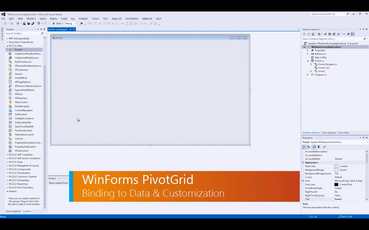 从Pivot Grid开始学习DevWinforms