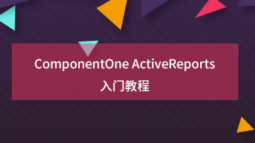 ComponentOne ActiveReports入門(mén)教程