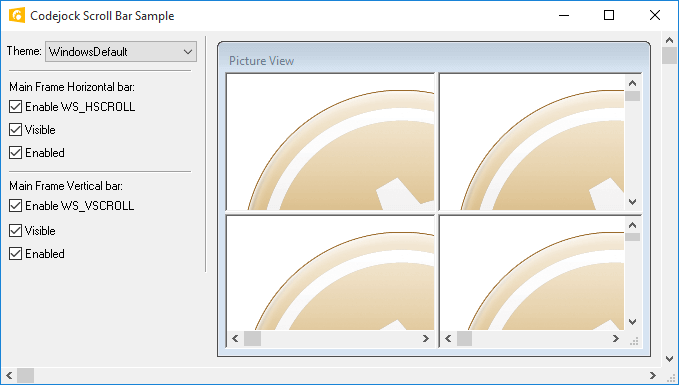 Xtreme Toolkit Pro Controls示例：Scrollbar