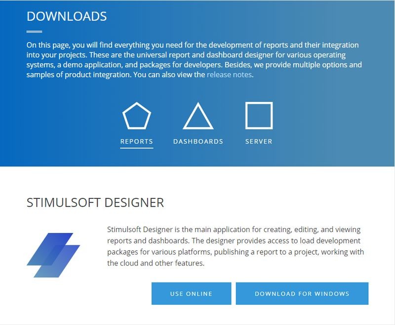 Stimulsoft 表和仪表板2019.3.2新版发布,为您的应用程序添加高性能 告和分析!