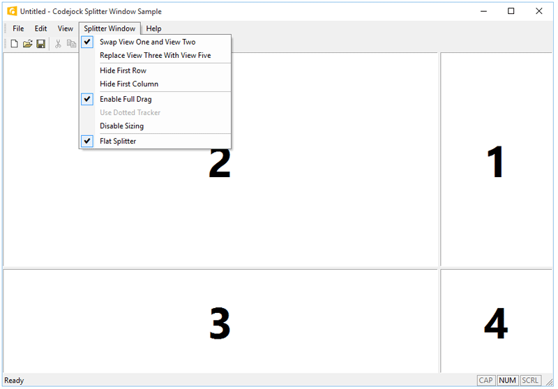 Xtreme Toolkit Pro Controls示例：Splitter Window