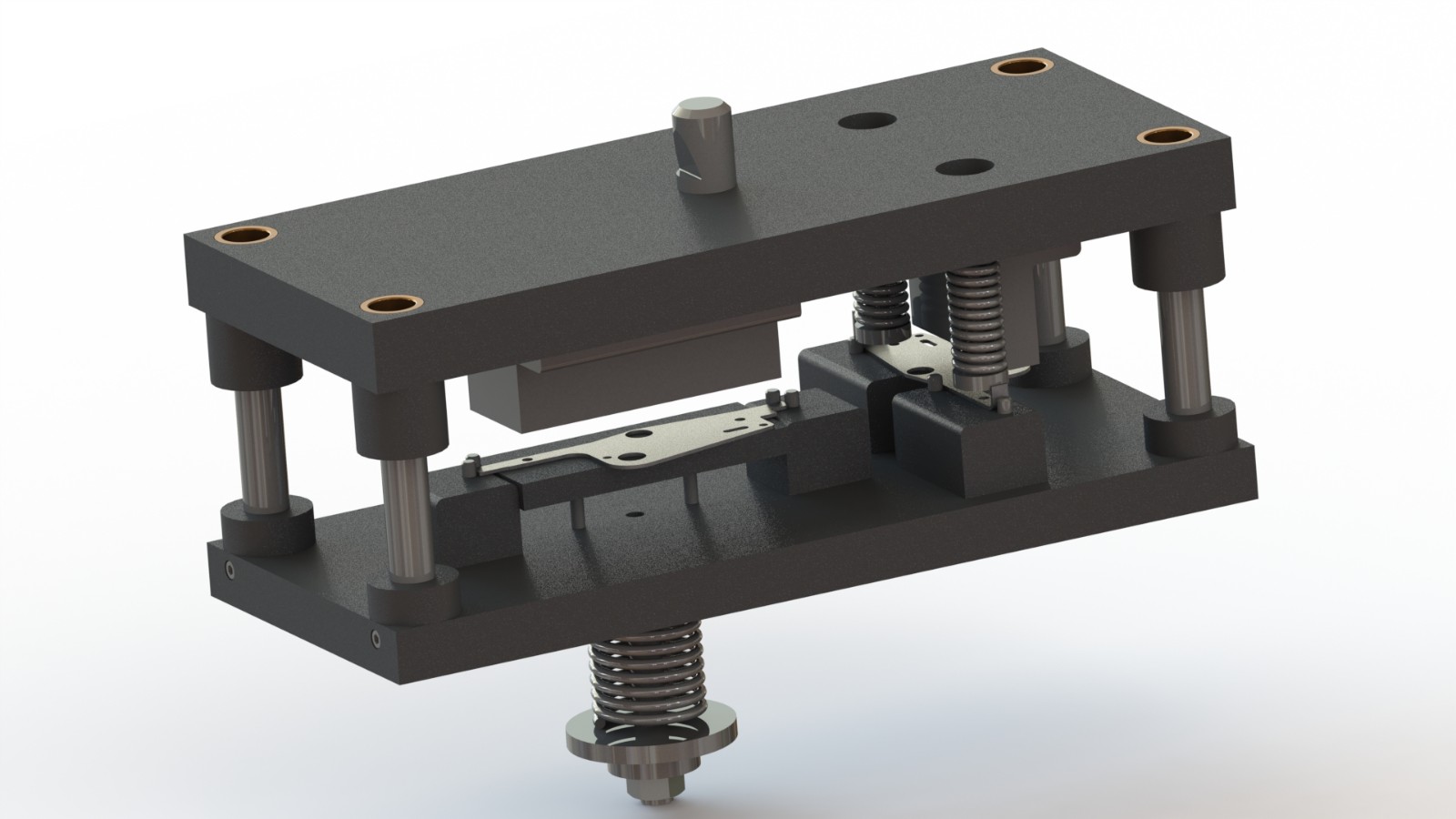 SolidWorks鈑金模型：彎曲機