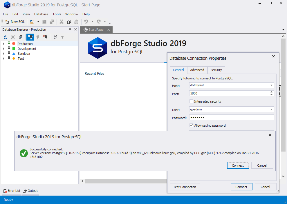 PostgreSQL GUI的新版本dbForge Studio for PostgreSQL v2.1发布，新增连接选项和优化查询2