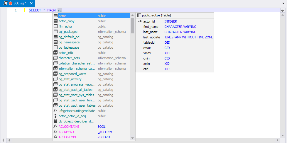 PostgreSQL GUI的新版本dbForge Studio for PostgreSQL v2.1发布，新增连接选项和优化查询6