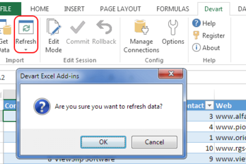 Excel Add-in预览：无论何时何时需要即时刷新数据