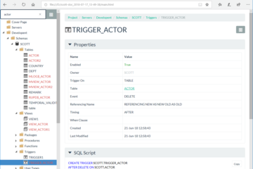 dbForge Documenter for Oracle预览：可搜索的文档 