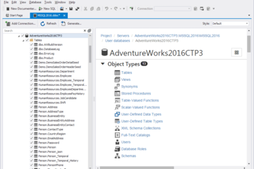 dbForge Documenter for SQL Server预览：数据库的图片 