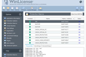 WinLicense預(yù)覽：保護(hù)宏 